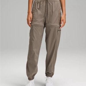 LULULEMON | Convertible High Rise Hiking Jogger “WovenAir” in Nomad color Size 8